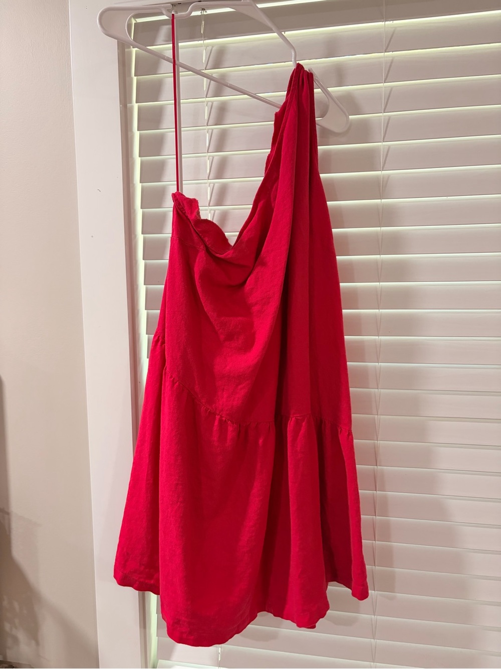 Old Navy Bright Red Cowl Neck Mini Dress
